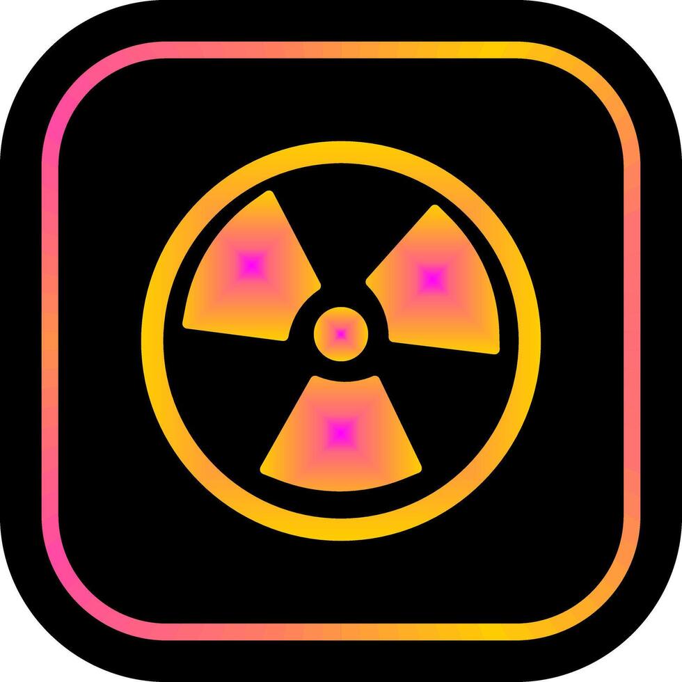 design de ícone nuclear vetor
