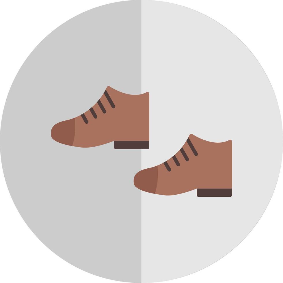 sapatos plano escala ícone vetor