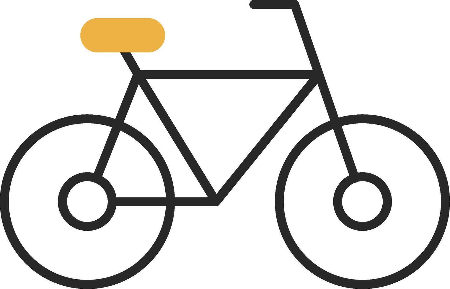 bicicleta esfolado preenchidas ícone vetor