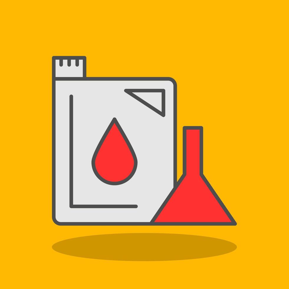máquina óleo preenchidas sombra ícone vetor