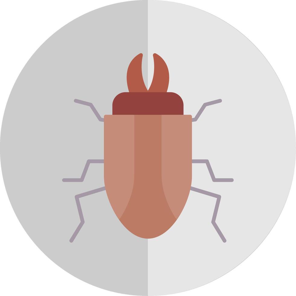 besouro plano escala ícone vetor