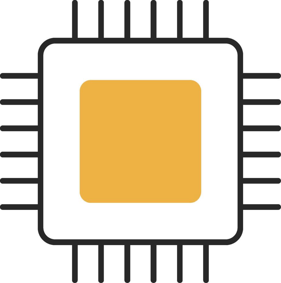 o circuito borda esfolado preenchidas ícone vetor