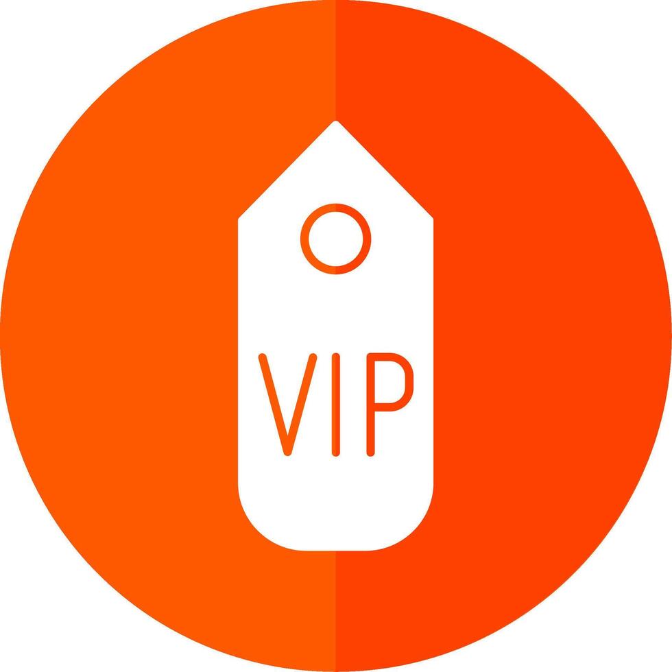 vip passar glifo vermelho círculo ícone vetor