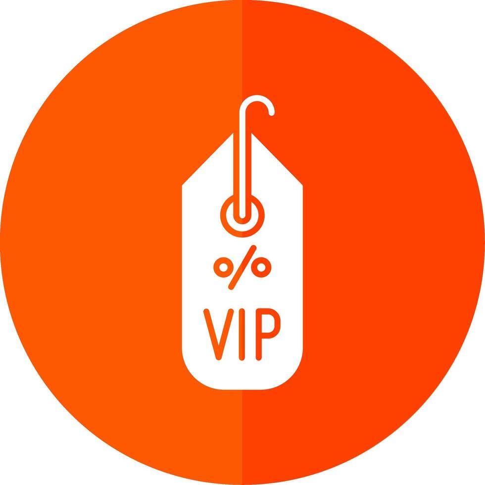 vip glifo vermelho círculo ícone vetor