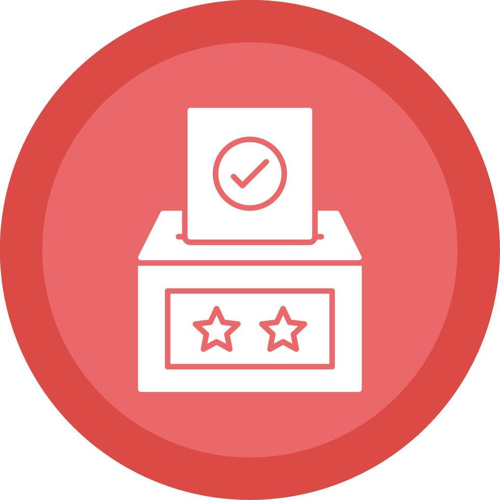 votação caixa glifo multi círculo ícone vetor