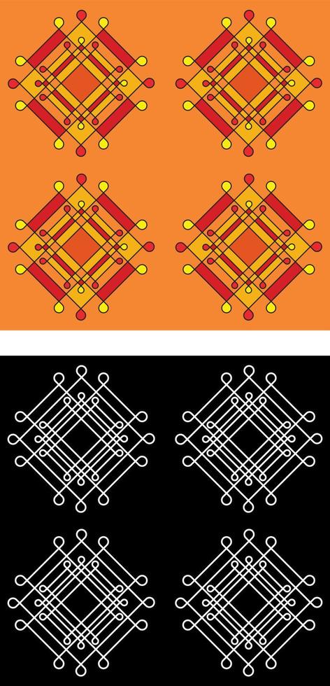 desenho de motivos indianos e asiáticos tradicionais para impressão em tecido, impressão em tecido vetor