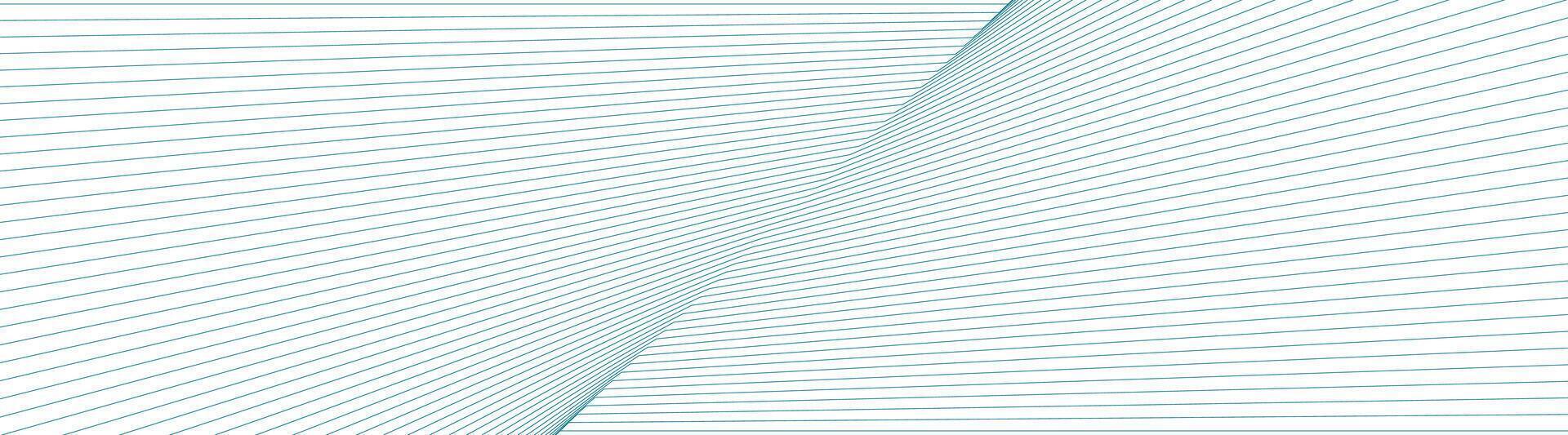 brilhante azul curvado linhas abstrato tecnologia fundo vetor