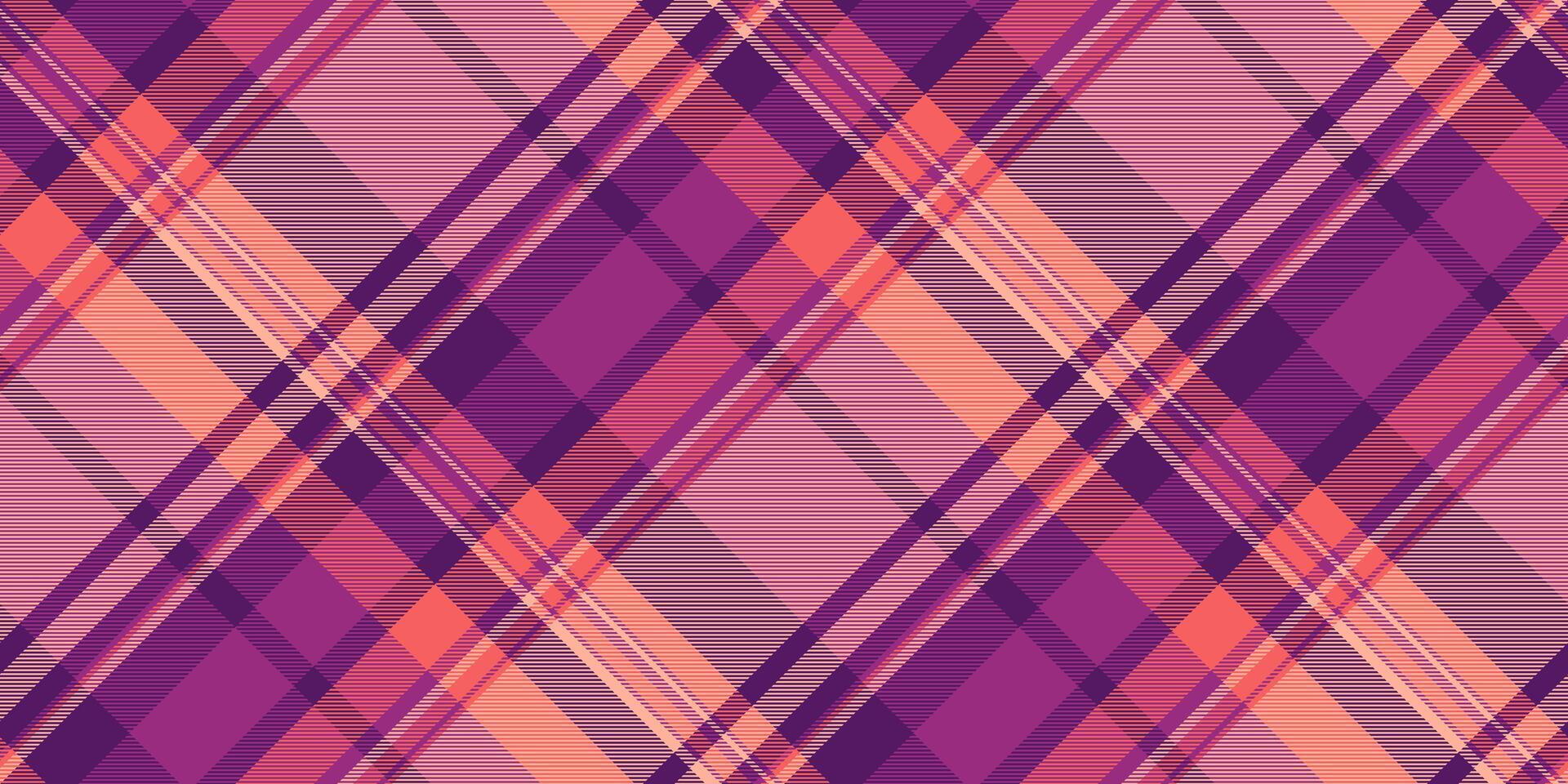 interior têxtil padronizar fundo, juventude tartan xadrez. espinha de peixe textura desatado Verifica tecido dentro vermelho e Rosa cores. vetor