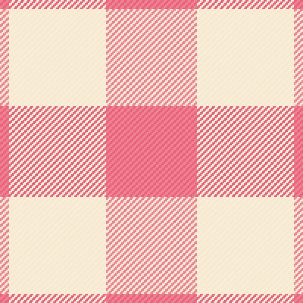 roupão textura tecido desatado, comércio fundo Verifica tartan. contemporâneo xadrez têxtil padronizar dentro vermelho e Antiguidade branco cores. vetor