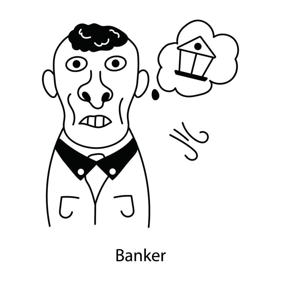 conceitos de banqueiro da moda vetor