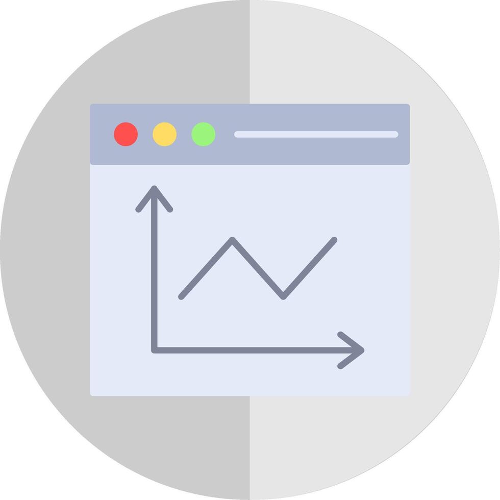 linha gráfico plano escala ícone vetor