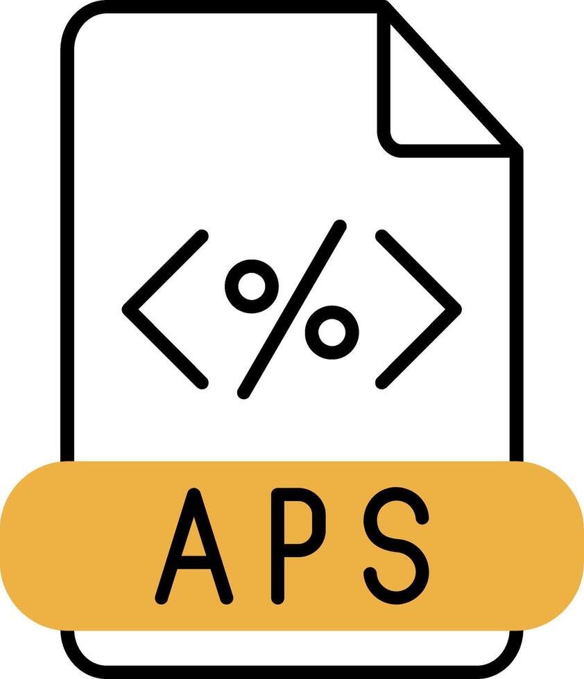 asp esfolado preenchidas ícone vetor