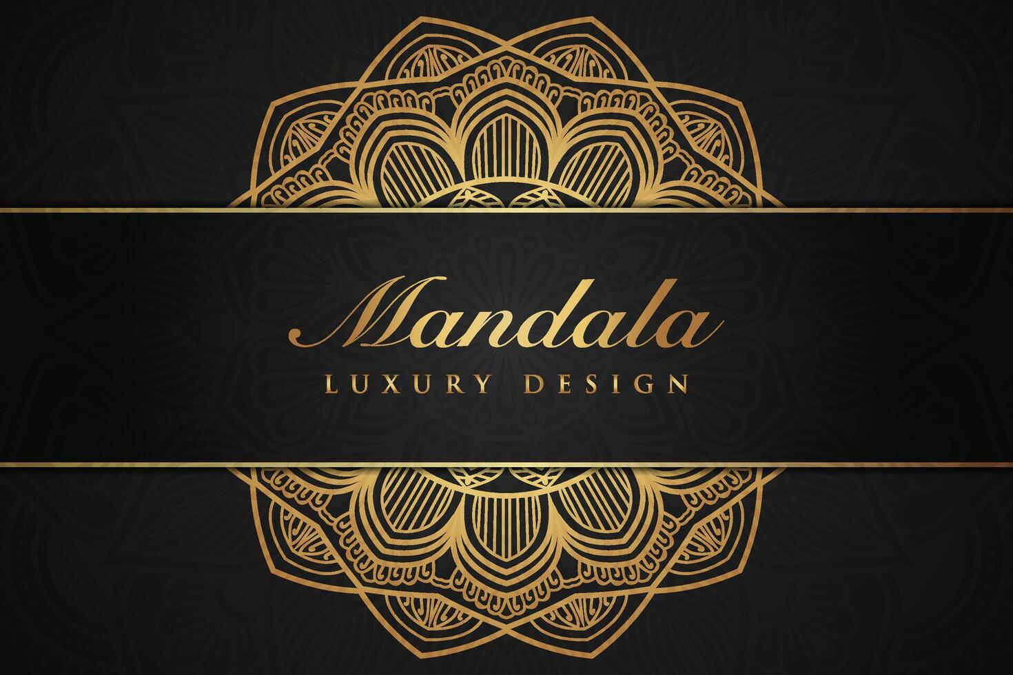 luxuoso mandala fundo e bandeira projeto, adequado para Projeto modelos para cumprimento cartões vetor