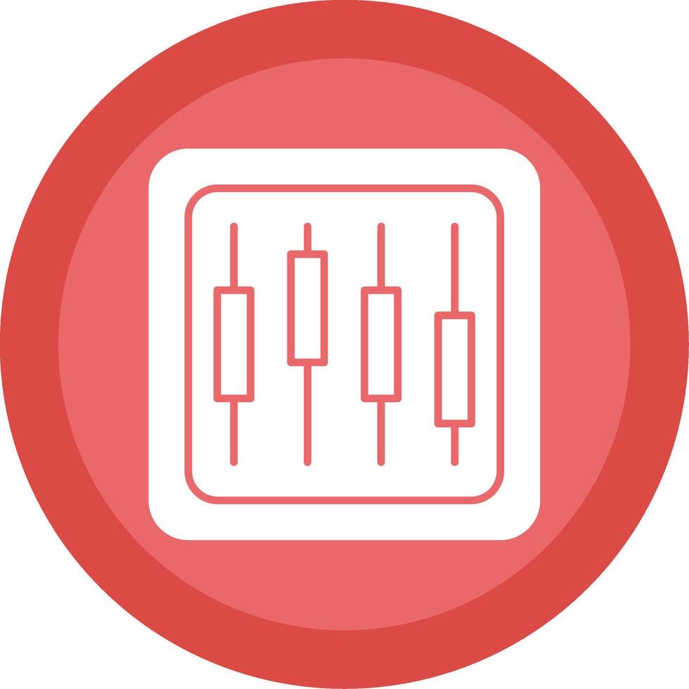 diagrama glifo multi círculo ícone vetor