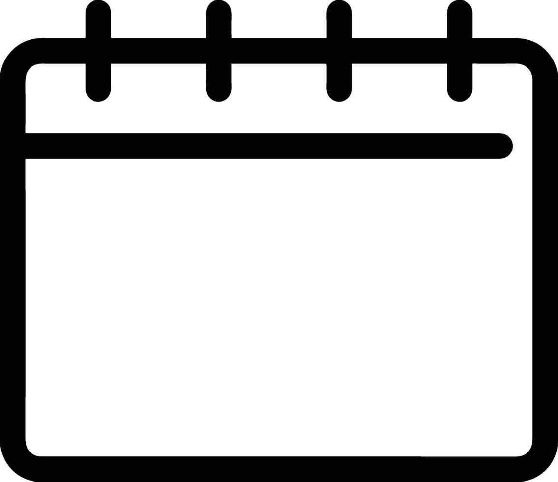 calendário ícone para cronograma lembrete símbolo imagem em a branco fundo vetor