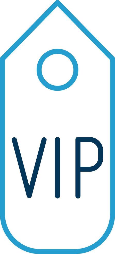 vip passar linha azul dois cor ícone vetor