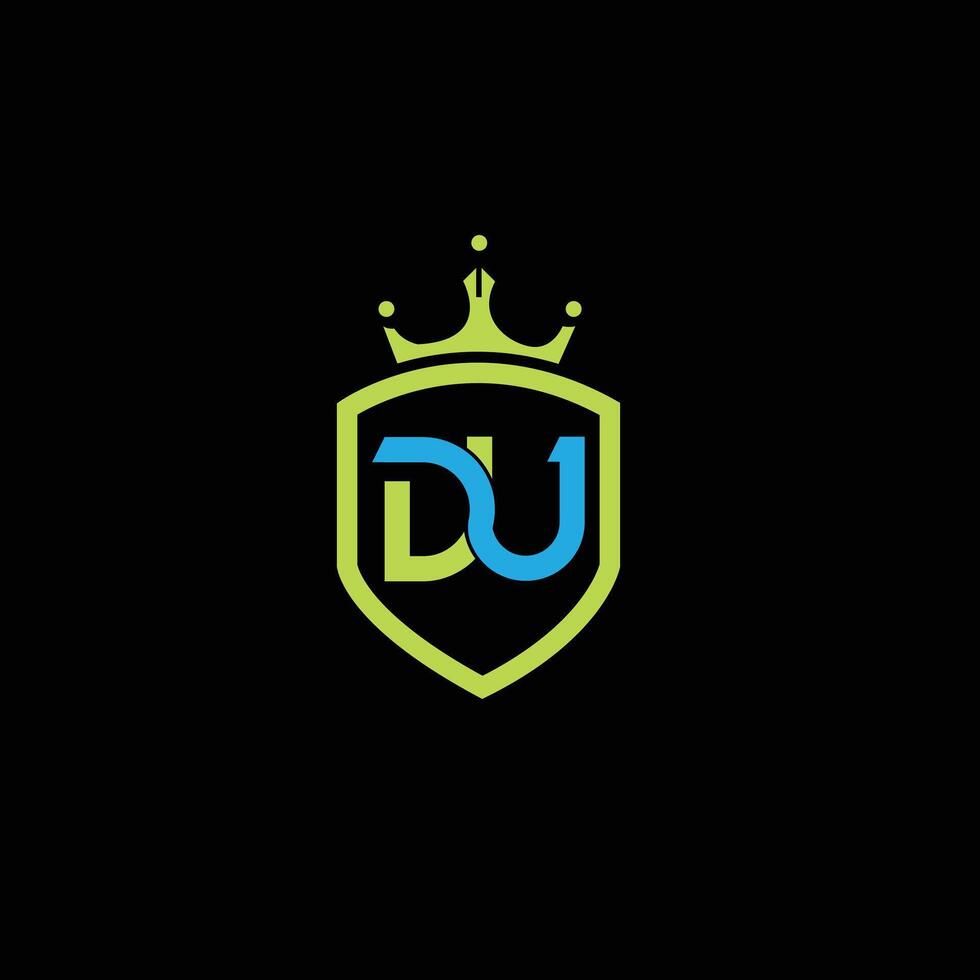 du carta inicial logotipo Projeto vetor