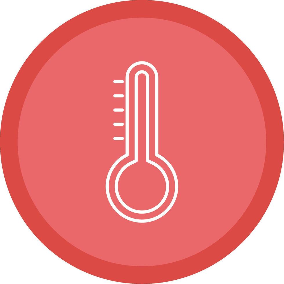 temperatura linha multi círculo ícone vetor