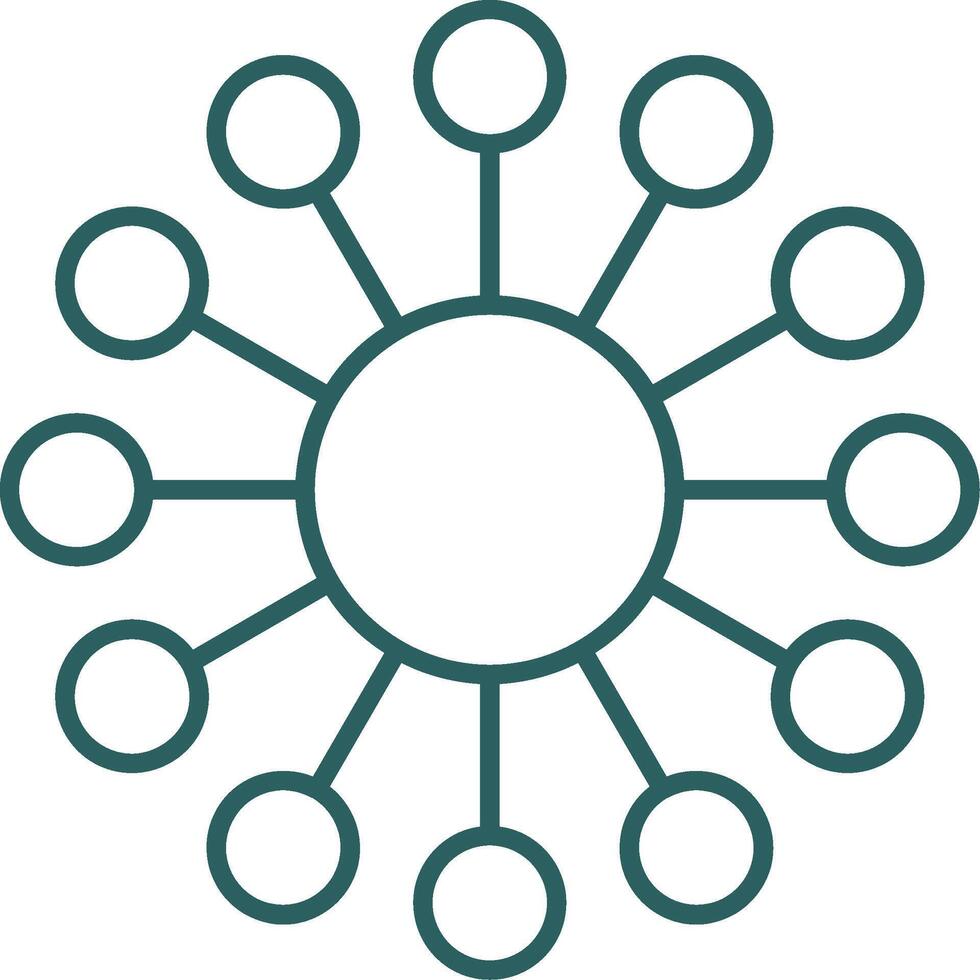 diagrama linha gradiente volta canto ícone vetor