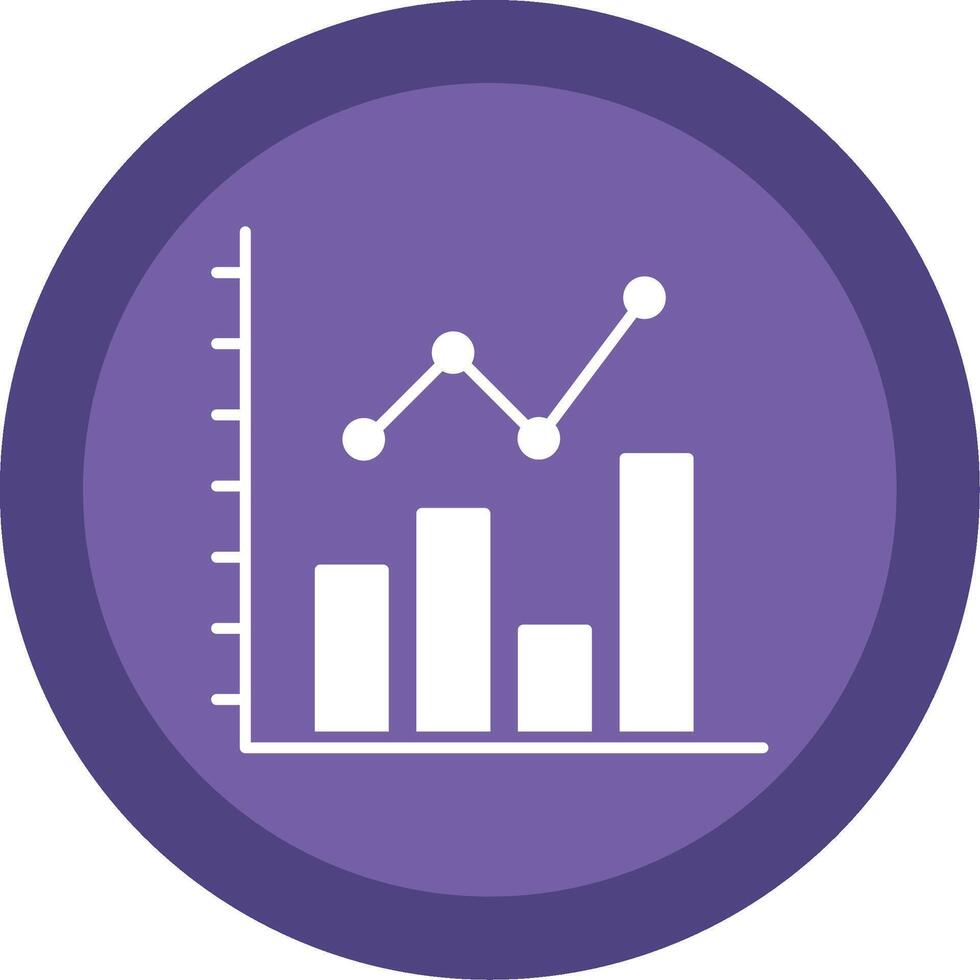 Barra gráfico glifo multi círculo ícone vetor