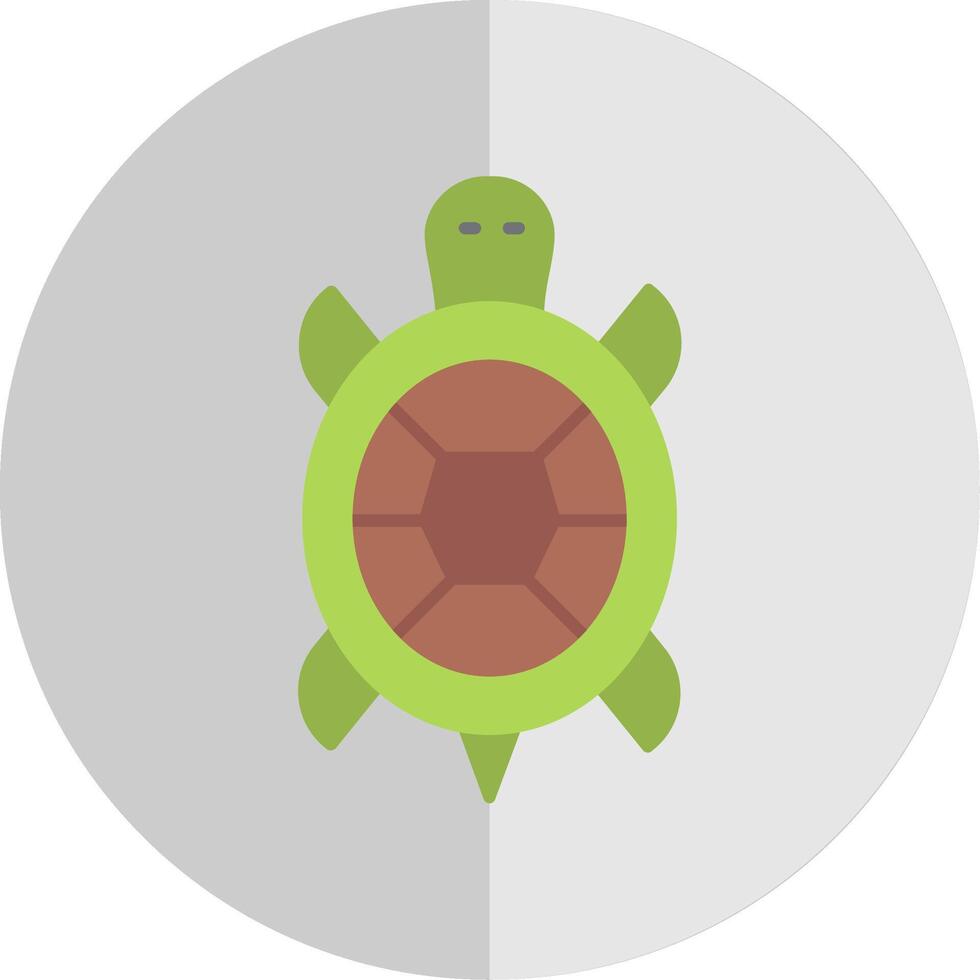 tartaruga plano escala ícone vetor