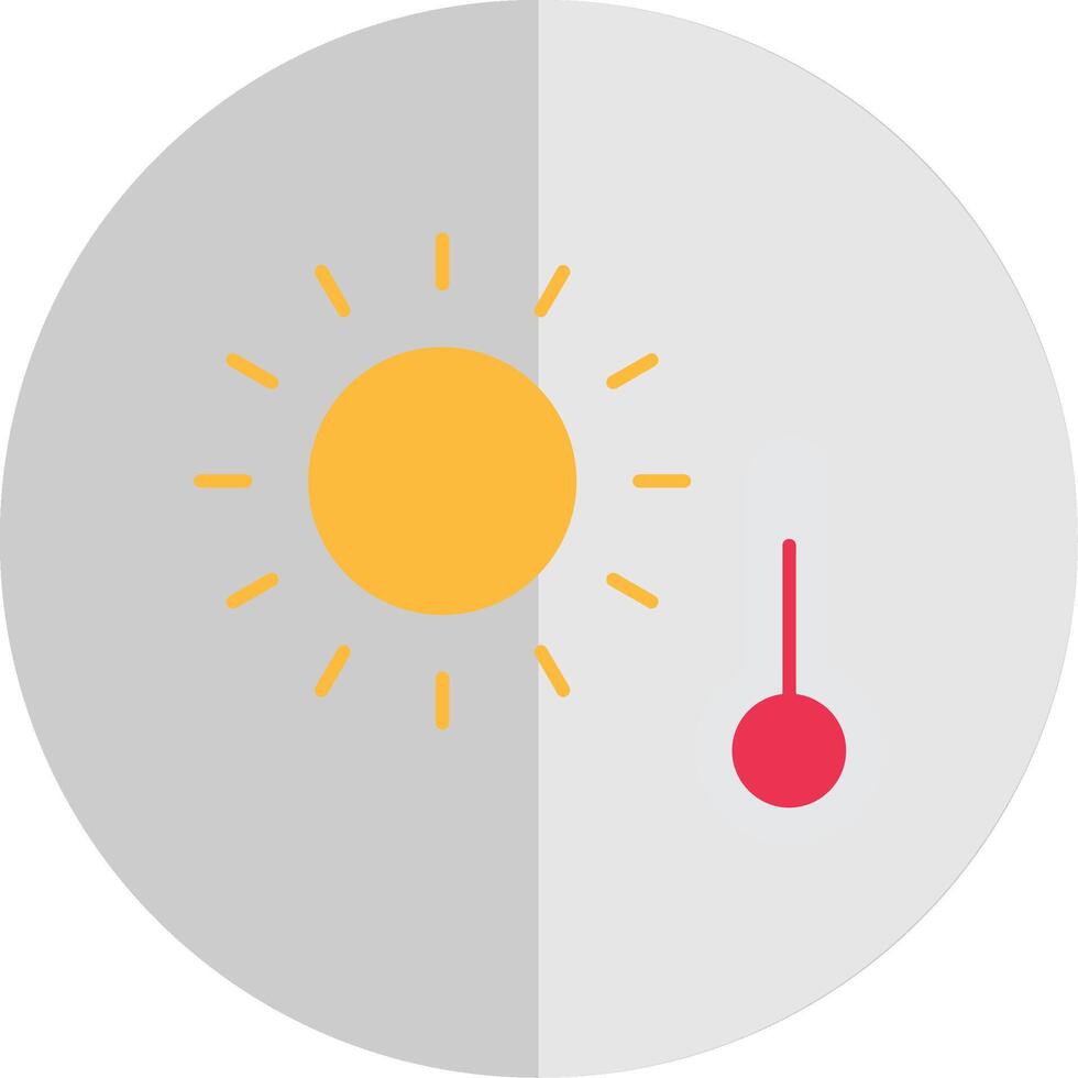 quente plano escala ícone vetor