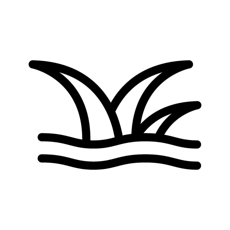 Relva ícone símbolo Projeto ilustração vetor