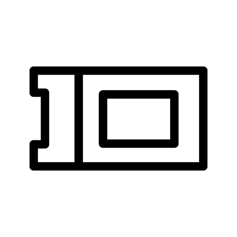 bilhete ícone símbolo Projeto ilustração vetor