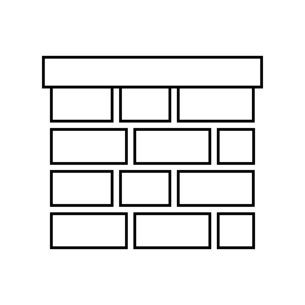 cobertura chaminé ícone em branco fundo vetor