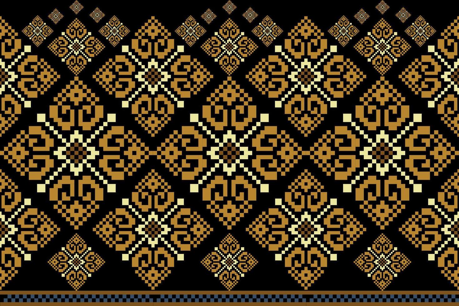 geométrico étnico floral pixel arte bordado, asteca estilo, abstrato fundo Projeto para tecido, roupas, têxtil, invólucro, decoração, lenço, imprimir, papel de parede, mesa corredor. vetor