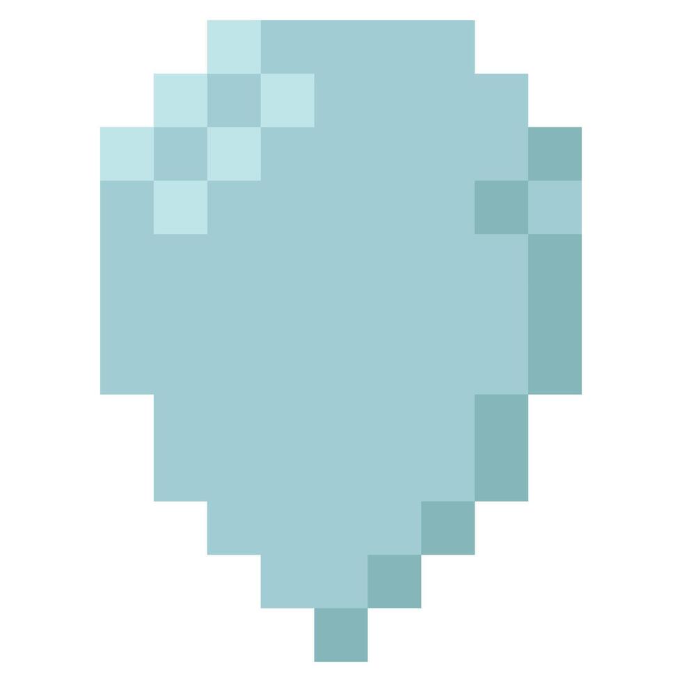 escudo para 8 bits jogos. ícone dentro pixel arte estilo vetor