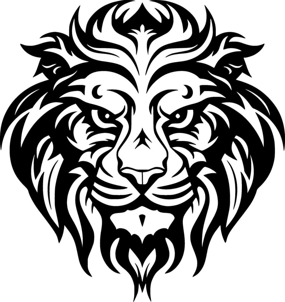 tigre - minimalista e plano logotipo - ilustração vetor