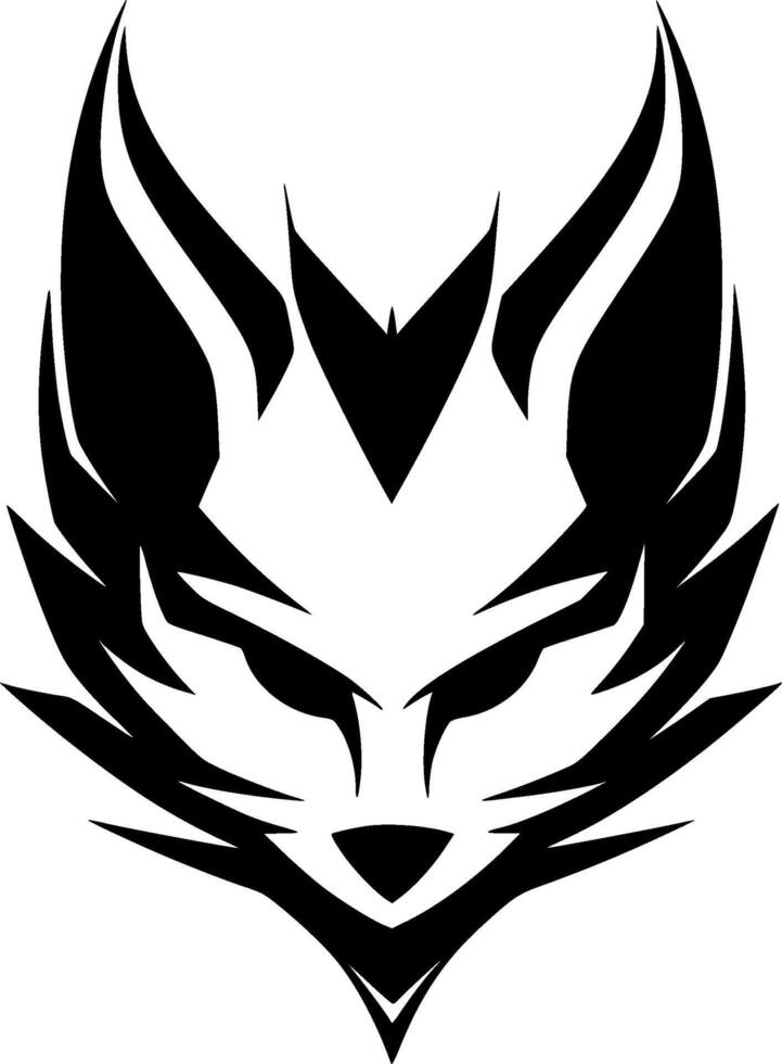 Raposa - minimalista e plano logotipo - ilustração vetor