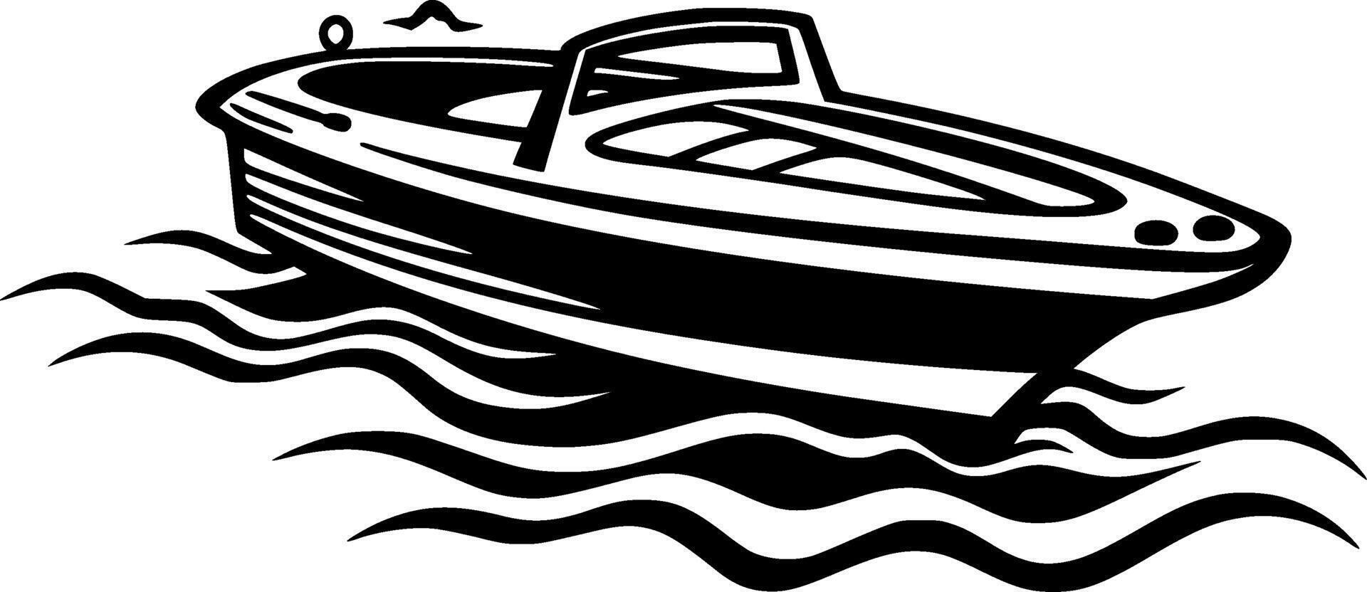 barco - minimalista e plano logotipo - ilustração vetor