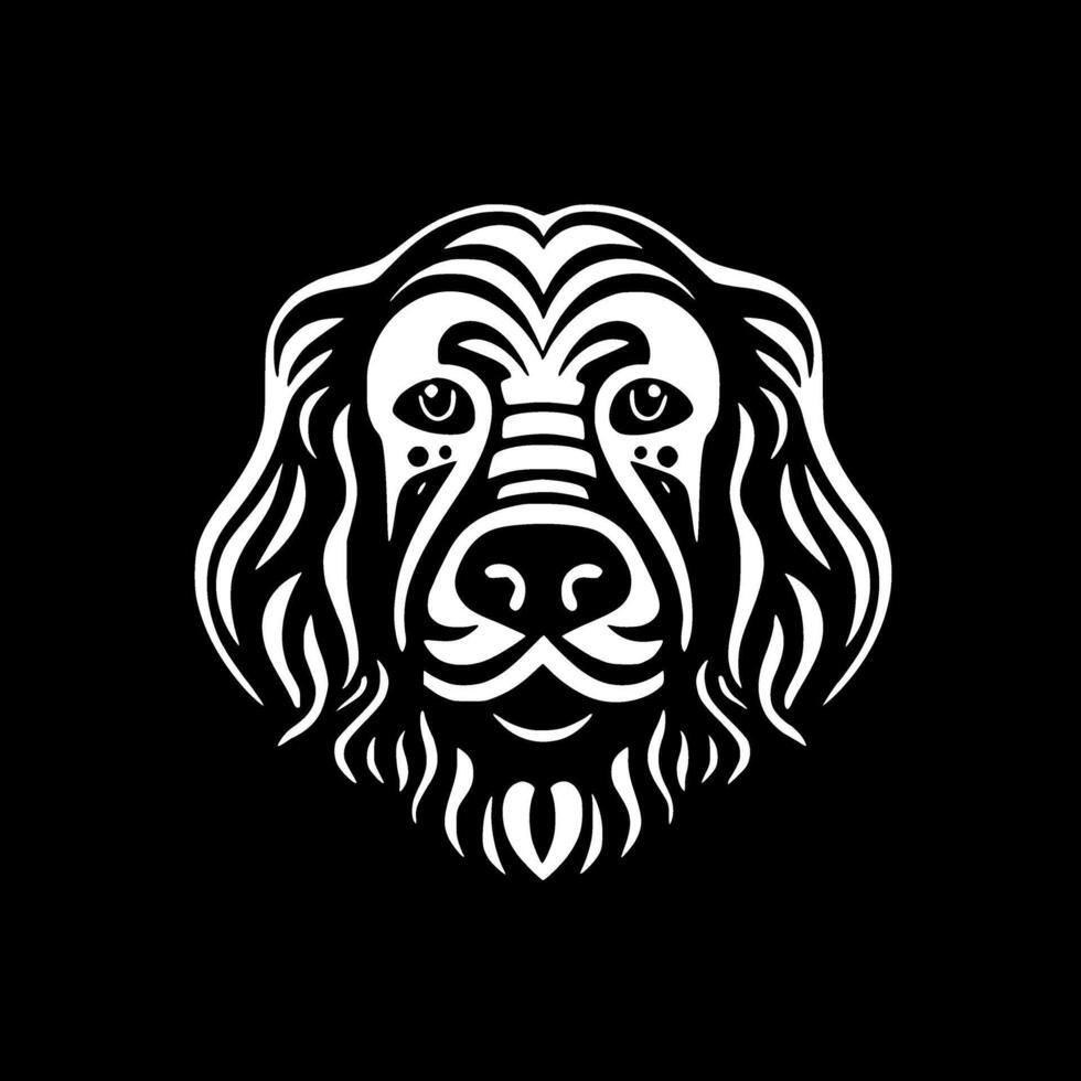 poodle - minimalista e plano logotipo - ilustração vetor