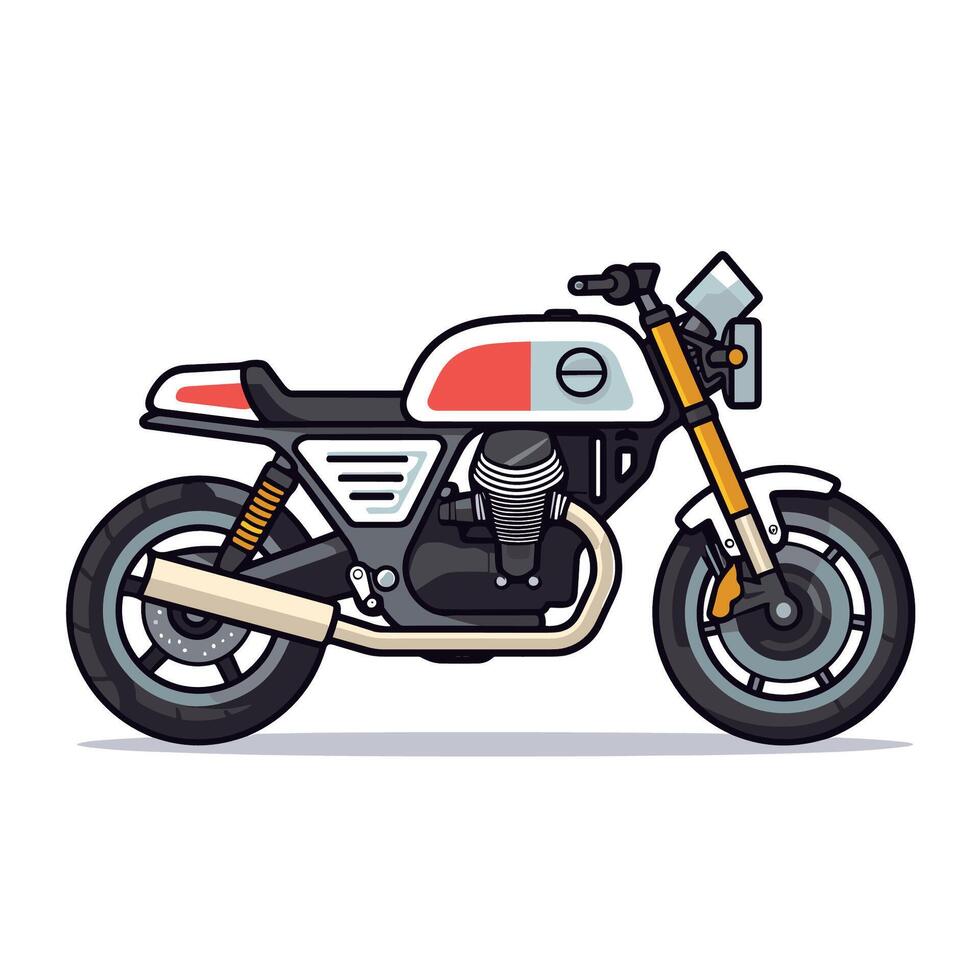simples motocicleta ícone Projeto modelo vetor
