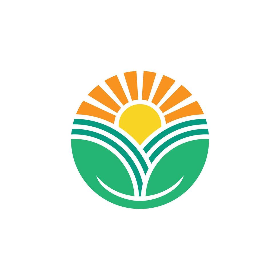 Fazenda agricultura logotipo ícone Projeto ilustração vetor