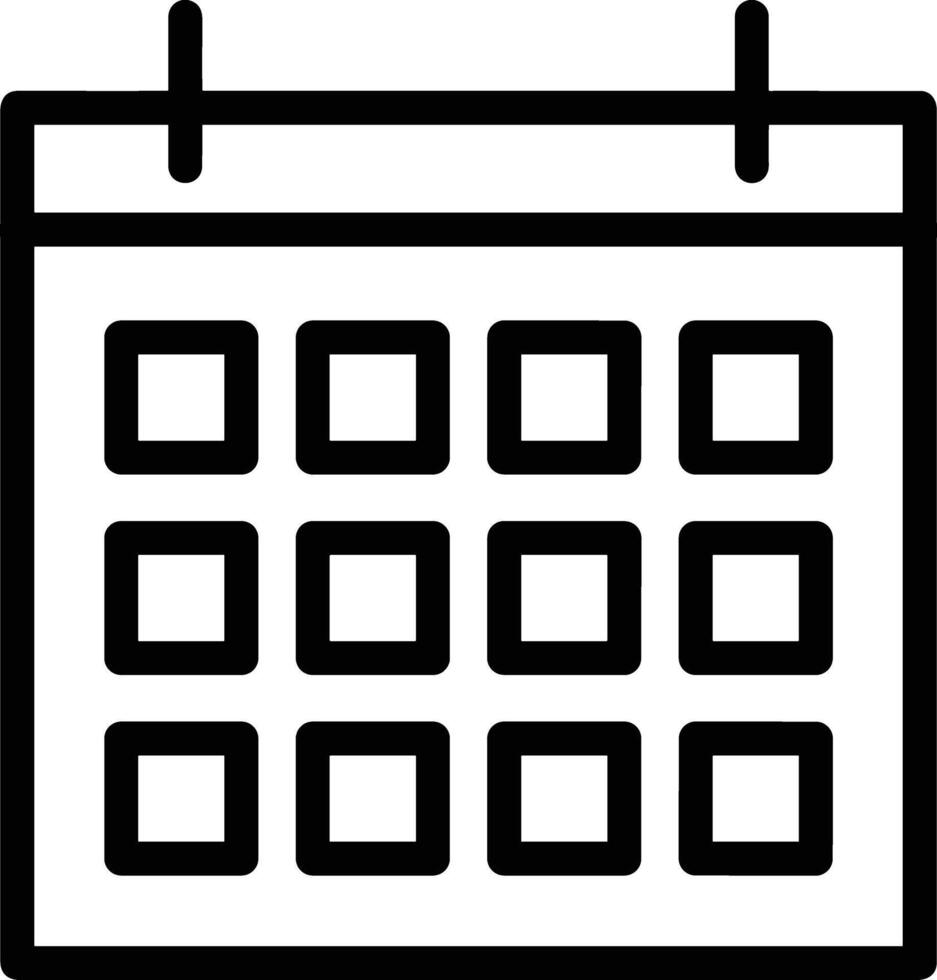 calendário ícone símbolo imagem para cronograma ou compromisso vetor