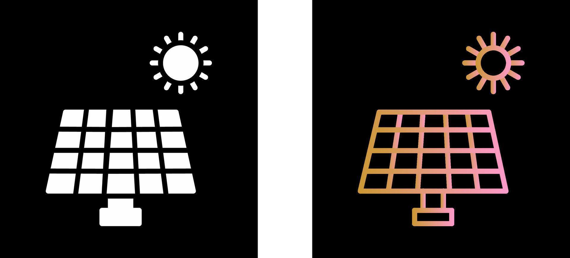 design de ícone do painel solar vetor