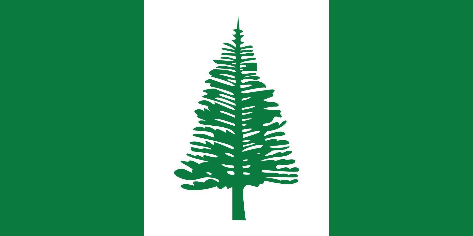 bandeira do Norfolk ilha vetor