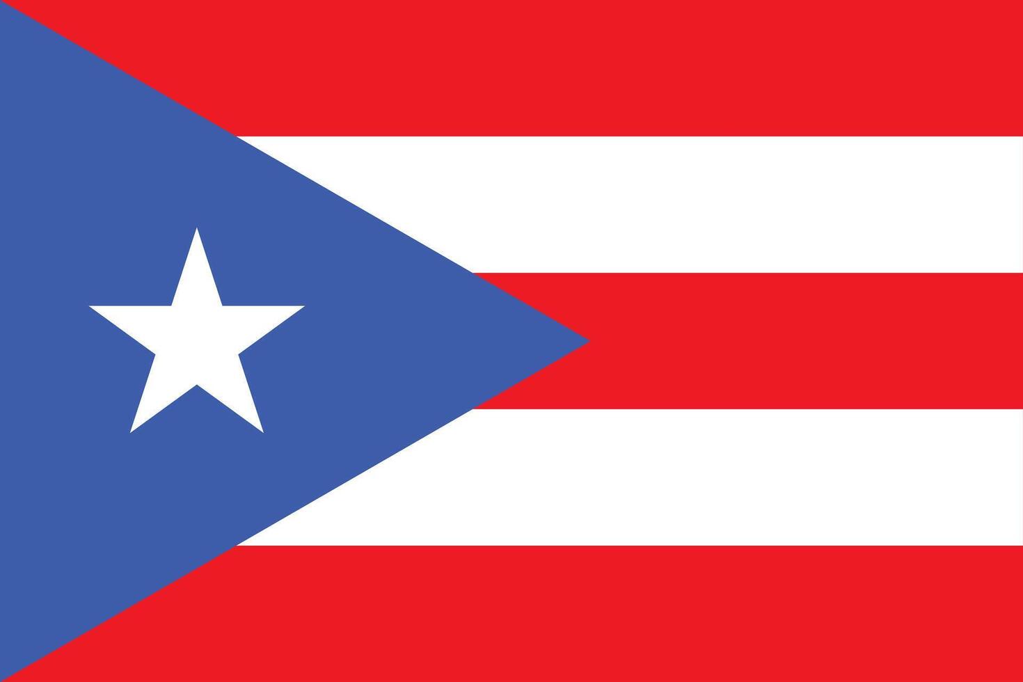 bandeira de porto rico vetor