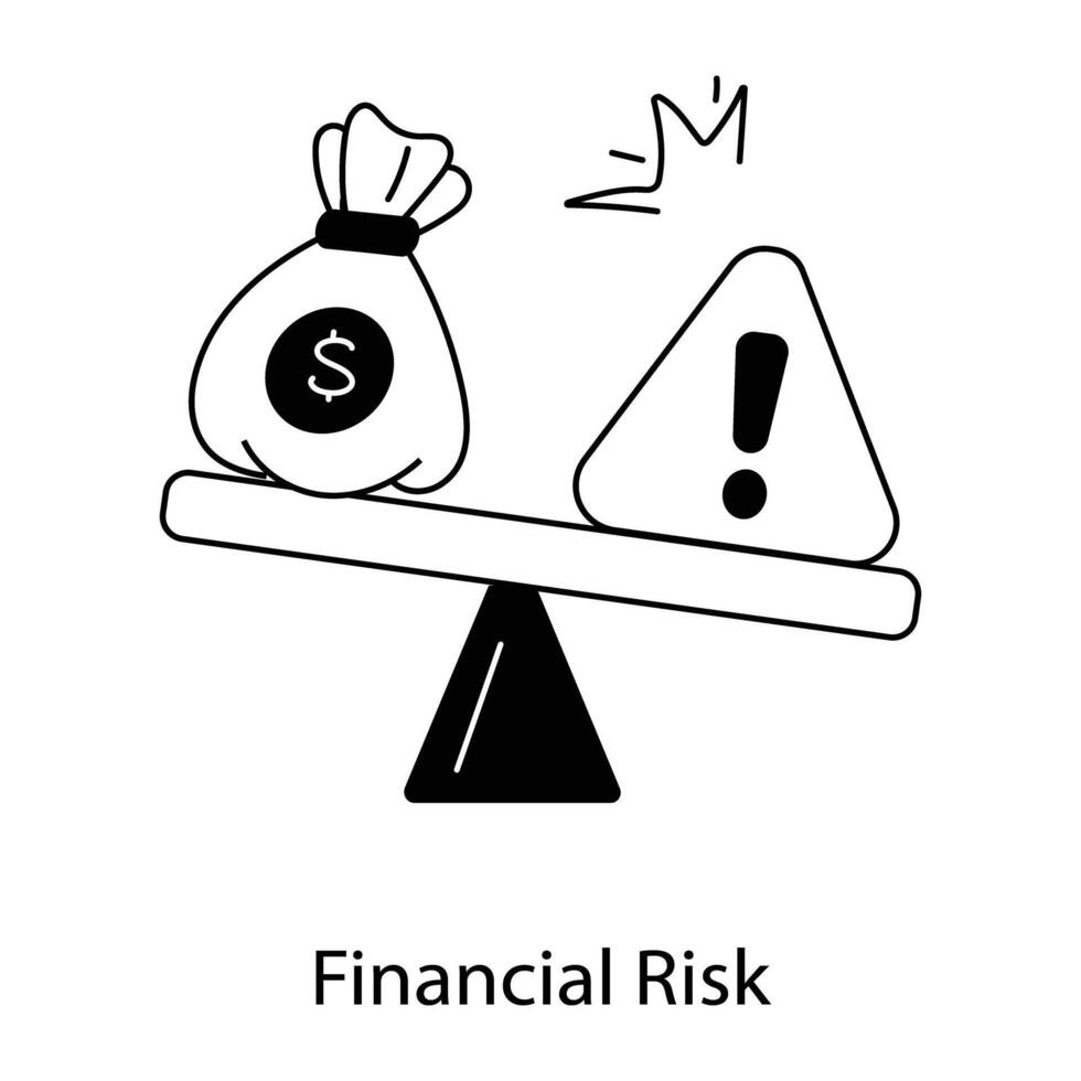 na moda financeiro risco vetor