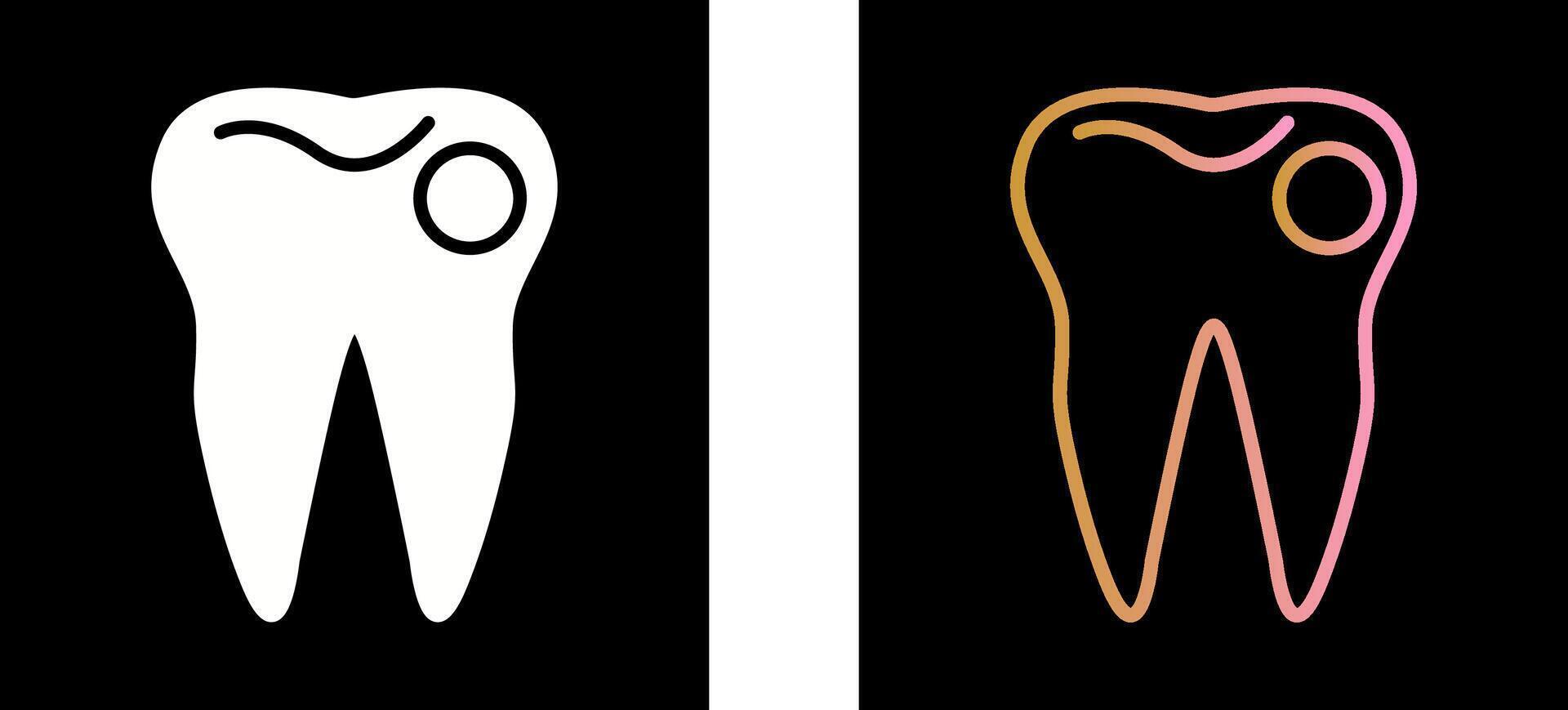 design de ícone de dente vetor