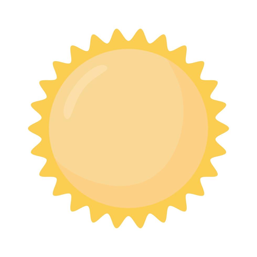design de sol amarelo vetor