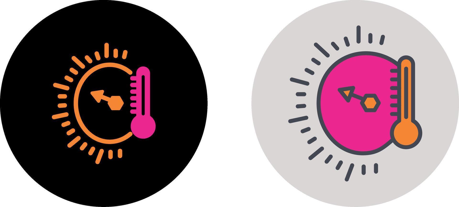 design de ícone de indicador de temperatura vetor