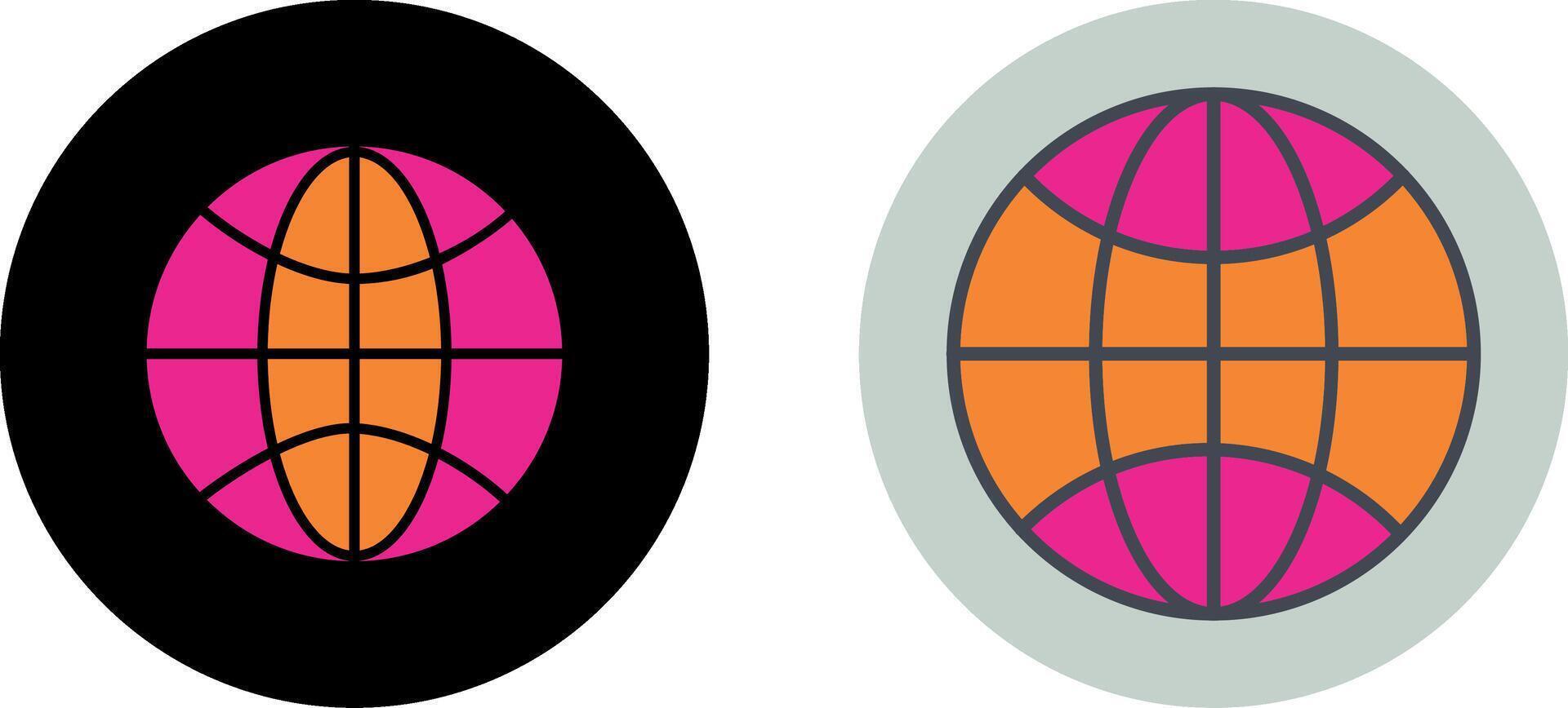 design de ícone do globo vetor
