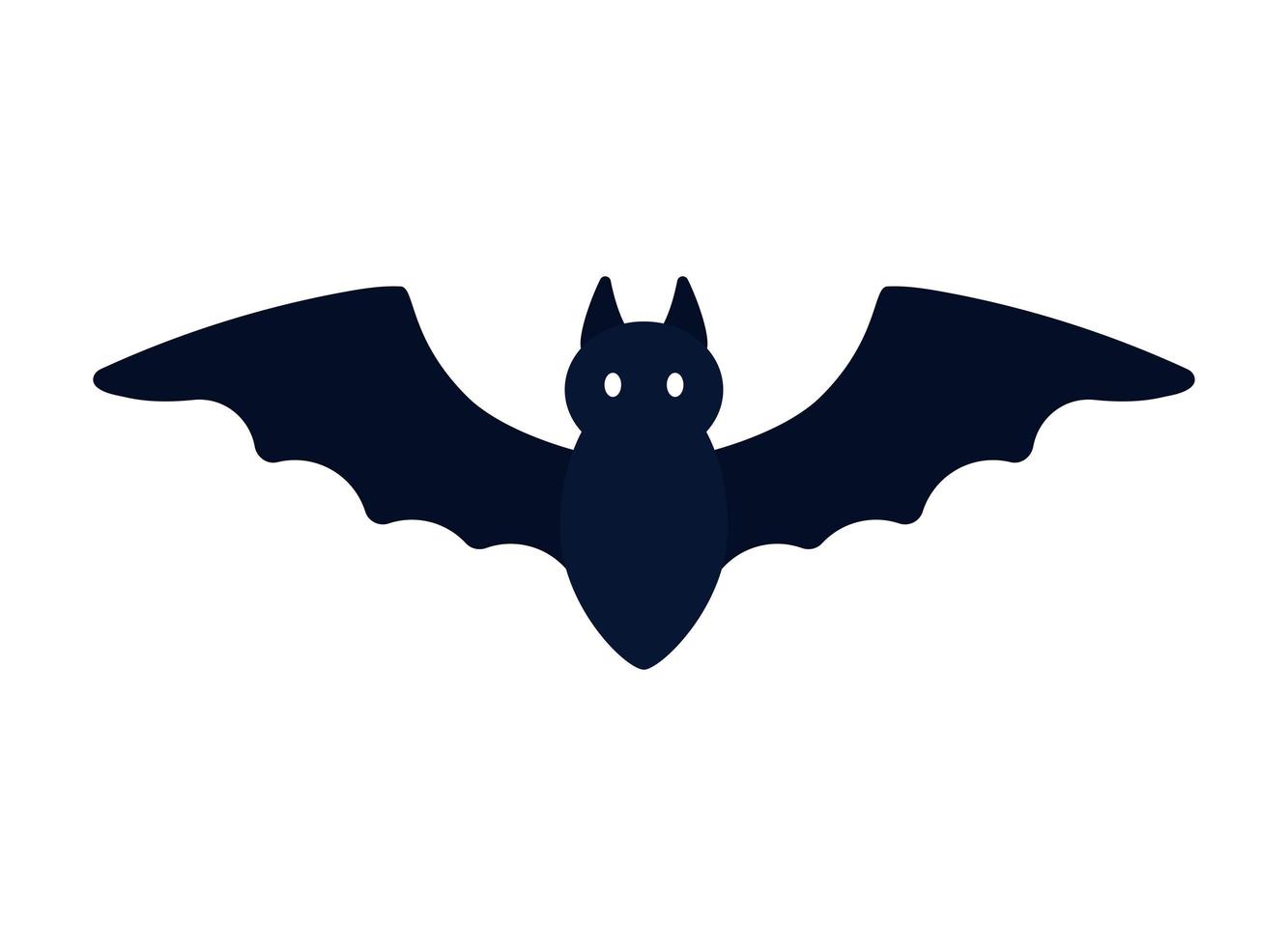 desenho de morcego preto vetor