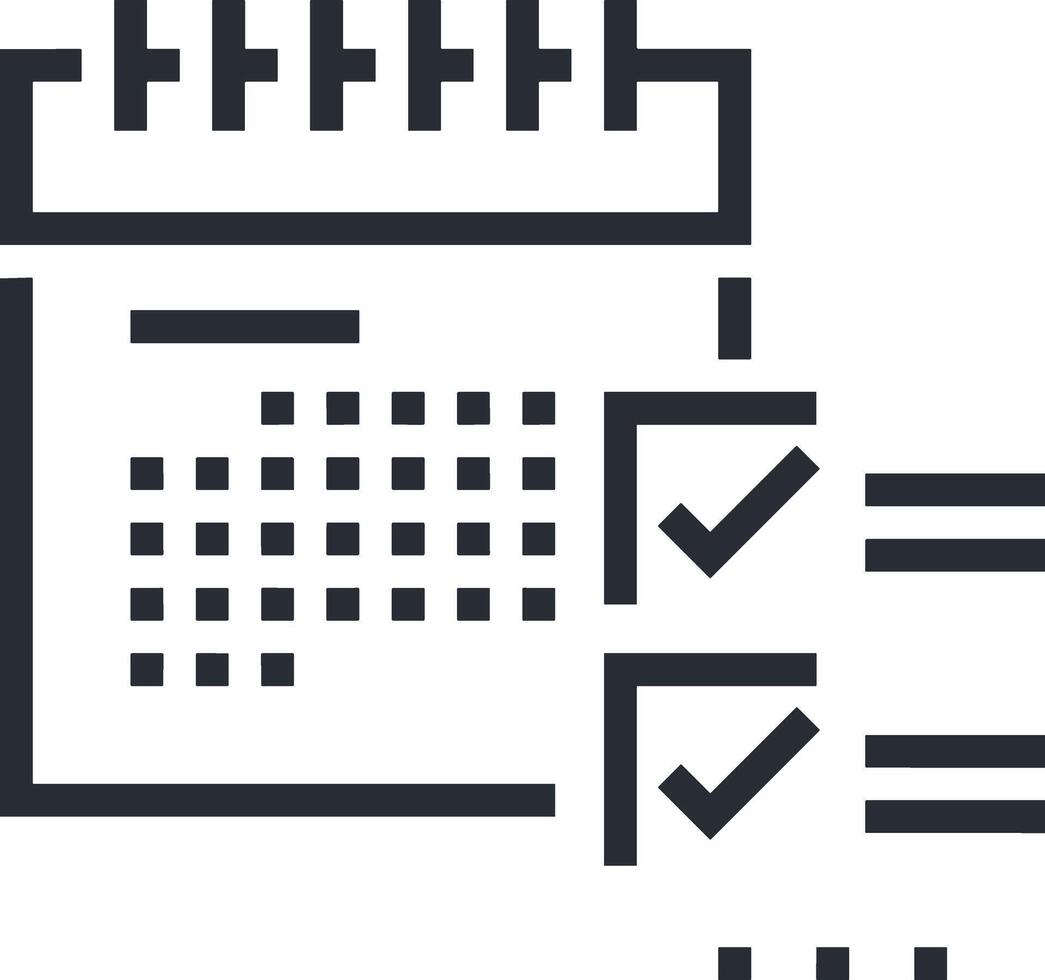 calendário ícone símbolo imagem para cronograma ou compromisso vetor
