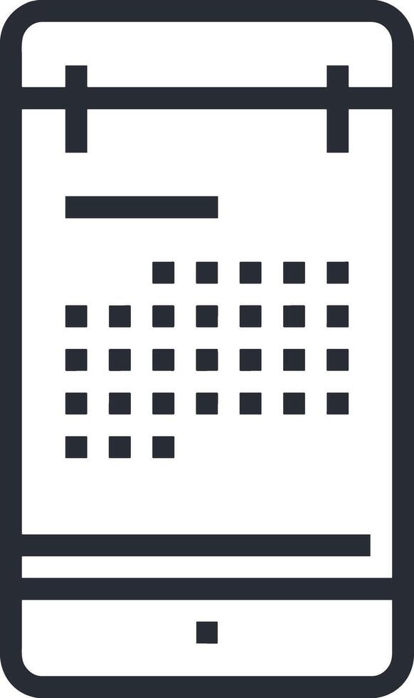 calendário ícone símbolo imagem para cronograma ou compromisso vetor