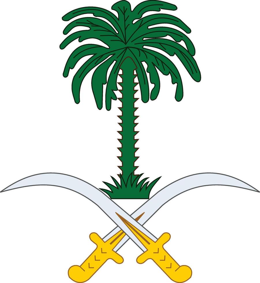 nacional emblema do saudita arábia vetor